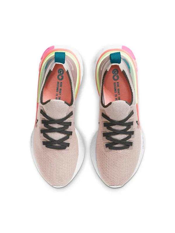 Кроссовки React Infinity Run Flyknit Premium Nike — изображение 4 из 4, розовый