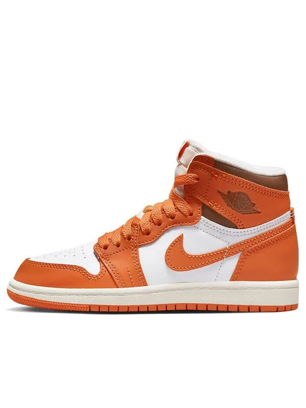 Кроссовки 1 высокий og Air Jordan — изображение 1 из 4, белый/оранжевый