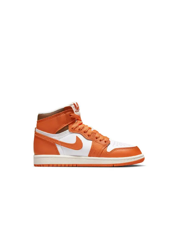 Кроссовки 1 высокий og Air Jordan — изображение 2 из 4, белый/оранжевый