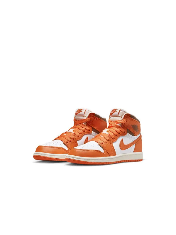 Кроссовки 1 высокий og Air Jordan — изображение 3 из 4, белый/оранжевый