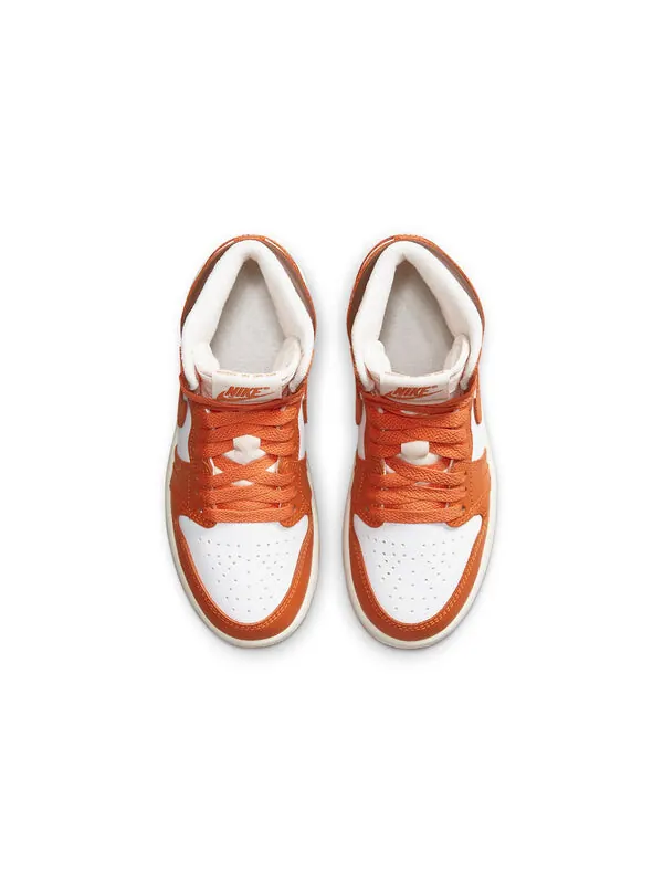 Кроссовки 1 высокий og Air Jordan — изображение 4 из 4, белый/оранжевый