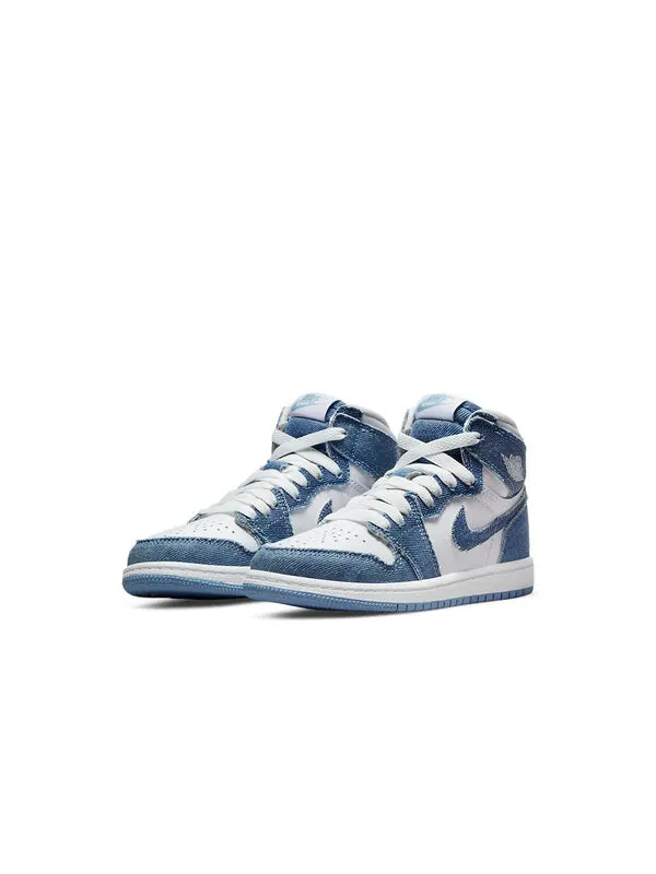 Кроссовки 1 retro high og 'denim' Air Jordan — изображение 3 из 4, белый/синий