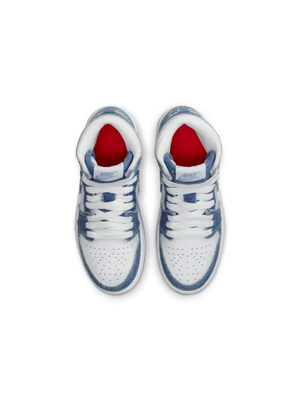 Кроссовки 1 retro high og 'denim' Air Jordan — изображение 4 из 4, белый/синий