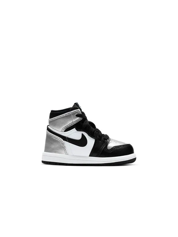 Кроссовки 1 ретро высокие og Air Jordan — изображение 2 из 4, черный/серебристый