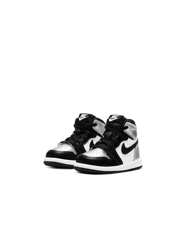 Кроссовки 1 ретро высокие og Air Jordan — изображение 3 из 4, черный/серебристый