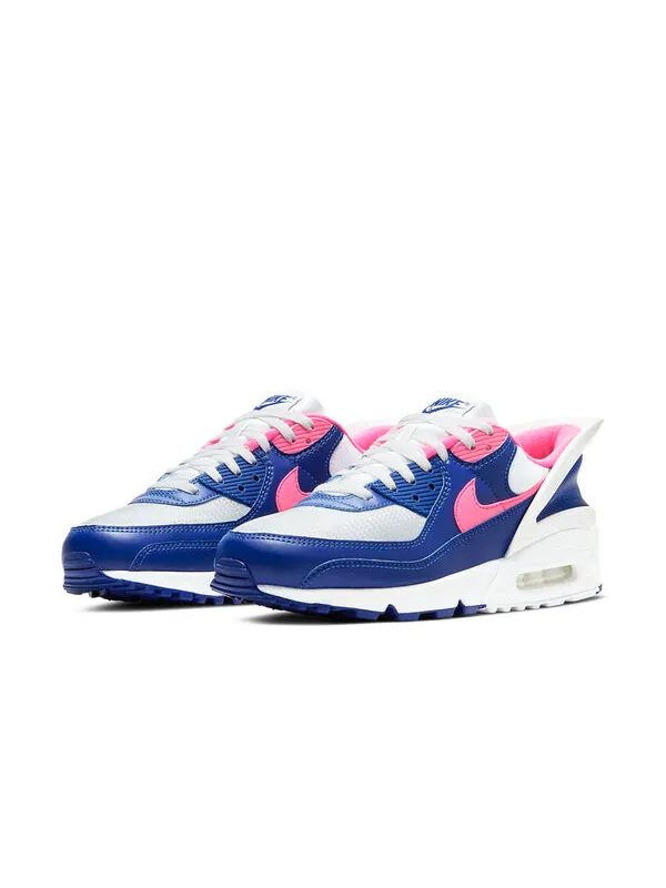 Кроссовки air max 90 flyease Nike — изображение 3 из 4, синий/розовый