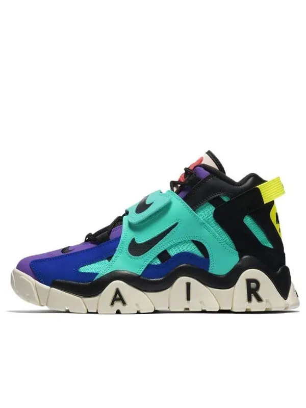 Кроссовки atmos x air barrage mid Nike — изображение 1 из 4, фиолетовый/зеленый/синий