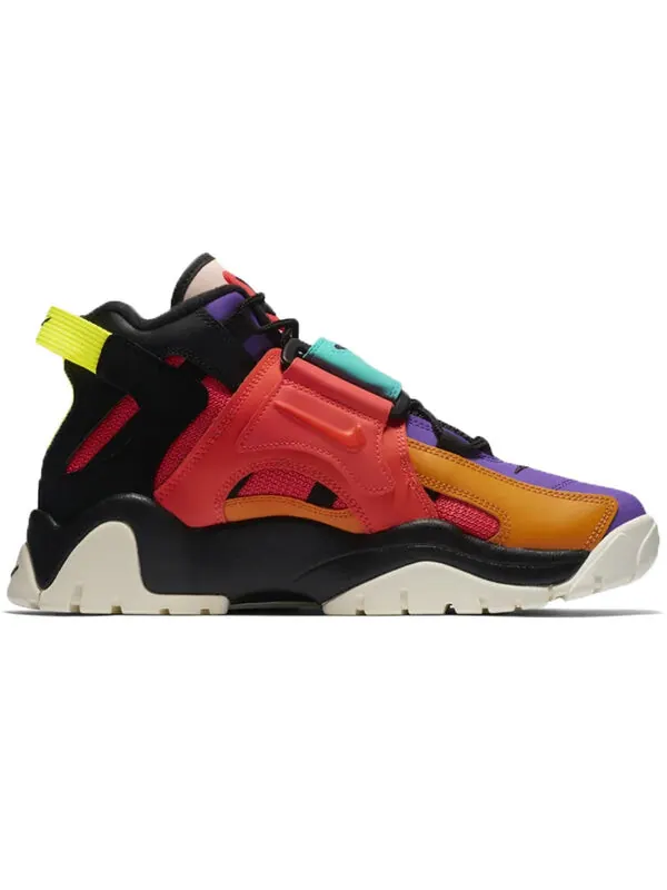 Кроссовки atmos x air barrage mid Nike — изображение 2 из 4, фиолетовый/зеленый/синий