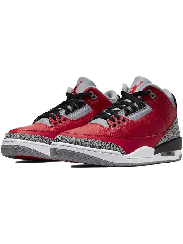 Кроссовки 3 ретро se Air Jordan — изображение 3 из 4, красный/серый