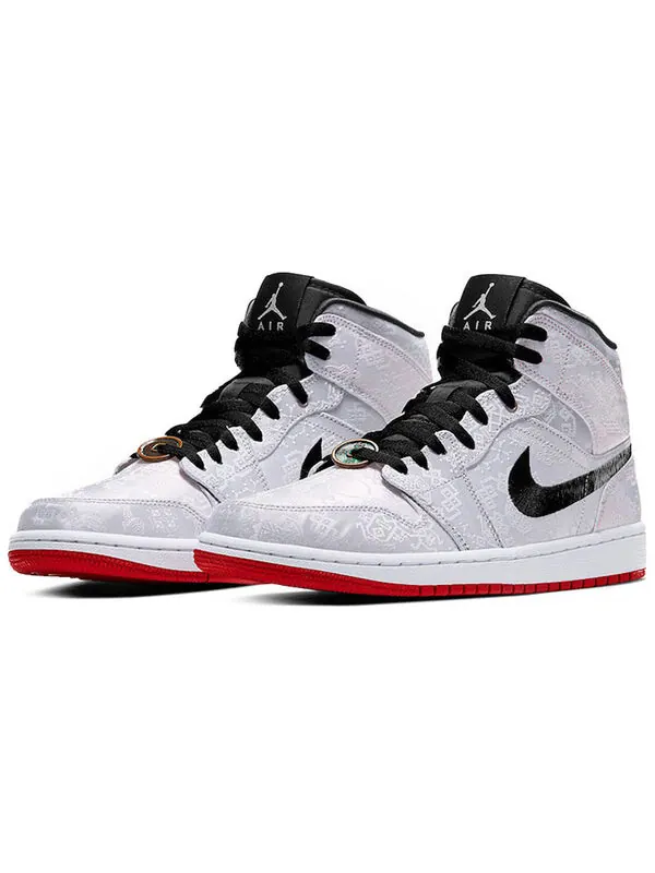 Кроссовки 1 mid x clot Air Jordan — изображение 3 из 4