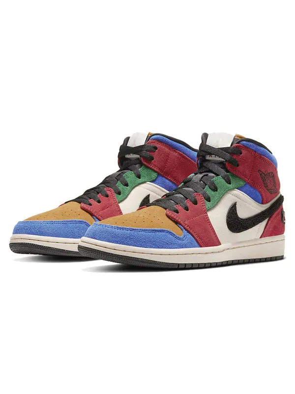 Кроссовки 1 mid x blue the great Air Jordan — изображение 3 из 4, мульти