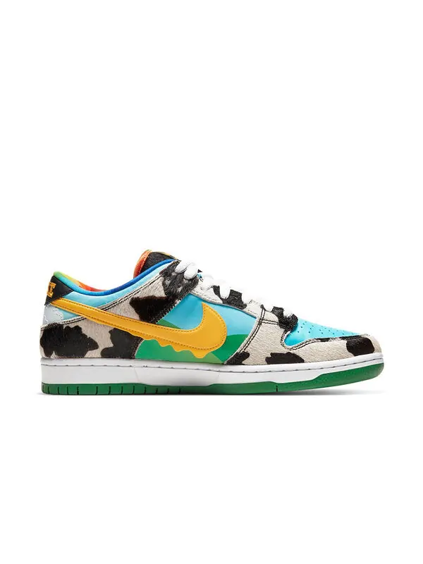 Кроссовки x ben & jerry's sb dunk low 'chunky dunky' Nike — изображение 2 из 4, белый//черный/золотистый