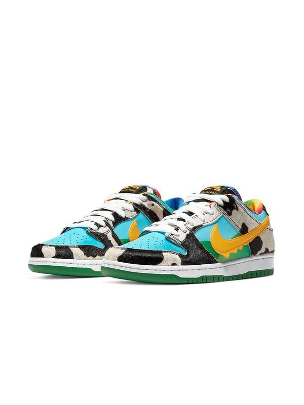 Кроссовки x ben & jerry's sb dunk low 'chunky dunky' Nike — изображение 3 из 4, белый//черный/золотистый