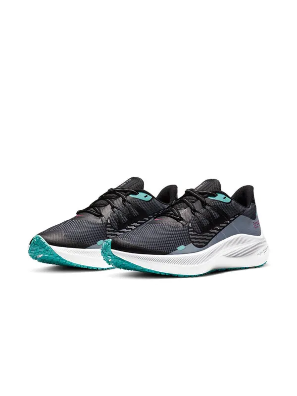 Кроссовки winflo 7 shield Nike — изображение 3 из 4, черный/серый/зеленый
