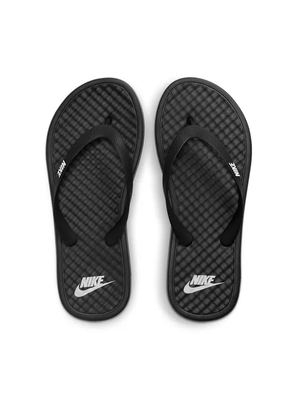 Тапочки on deck 'black white' Nike — изображение 3 из 4, черный