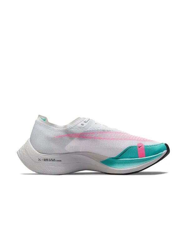 Кроссовки zoomx vaporfly next% 2 Nike — изображение 2 из 4, белый/зеленый/розовый