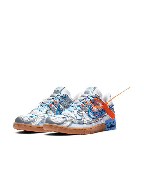 Кроссовки x off white air rubber dunk Nike — изображение 3 из 4, голубой