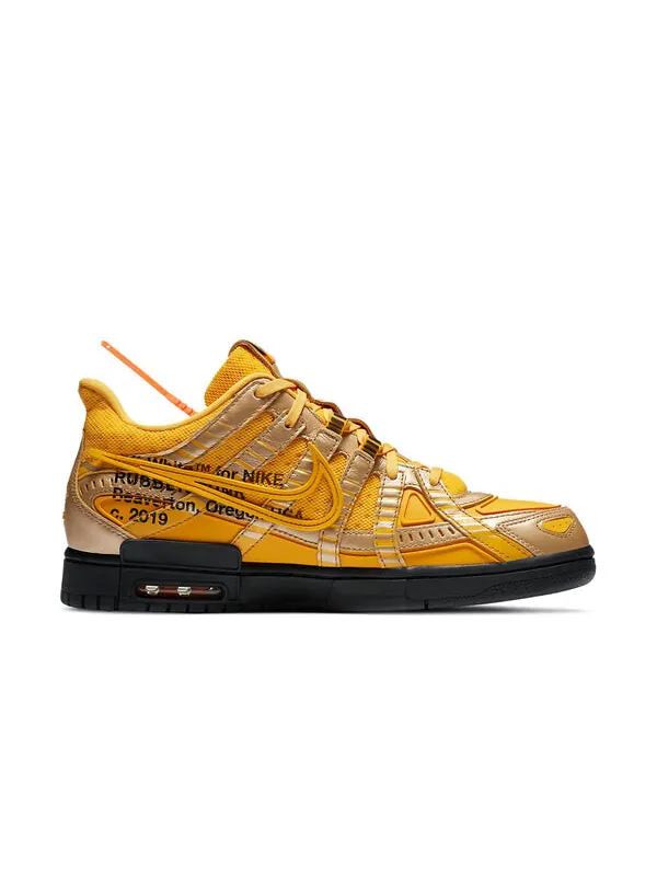 Кроссовки x off white air rubber dunk Nike — изображение 2 из 4, золотистый/черный