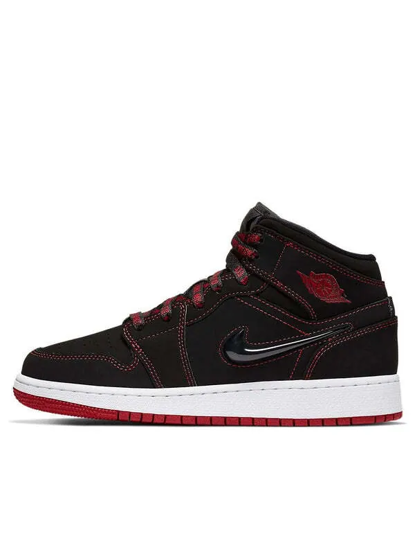 Кроссовки 1 средний размер Air Jordan — изображение 1 из 4, черный/красный-белый