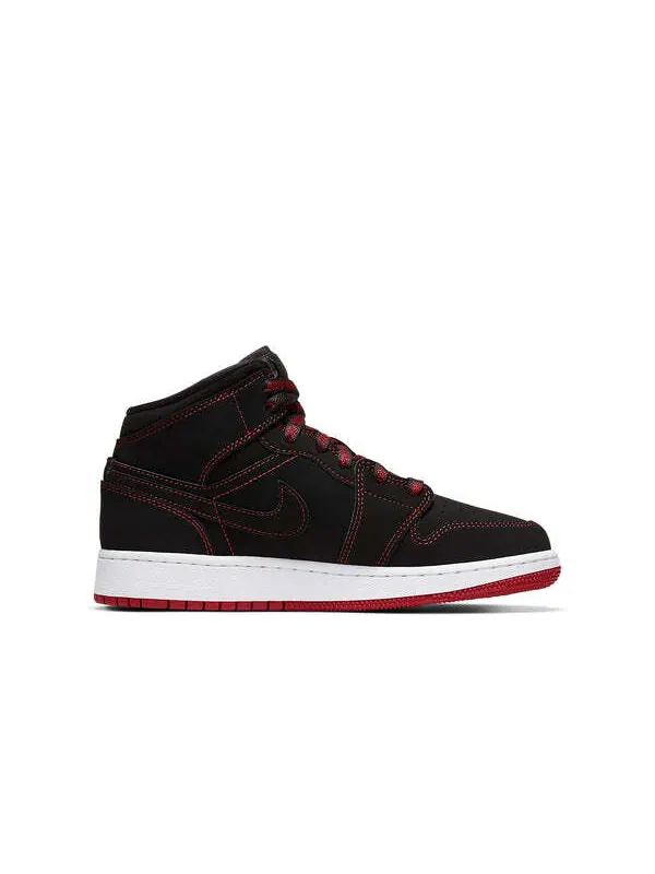 Кроссовки 1 средний размер Air Jordan — изображение 2 из 4, черный/красный-белый