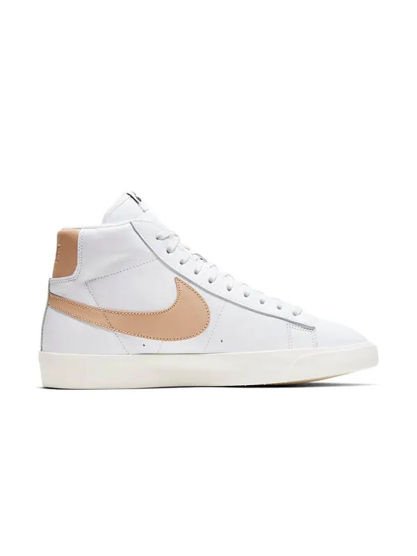 Кроссовки блейзер средний премиум Nike — изображение 2 из 4, белый/розовый