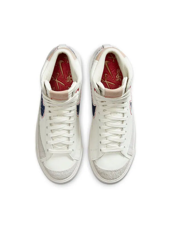 Кроссовки denham x blazer mid Nike — изображение 4 из 4, синий