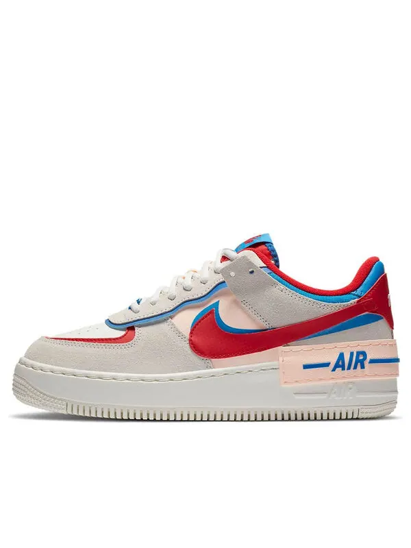 Кроссовки air force 1 shadow Nike — изображение 1 из 4, серо-красно-голубой