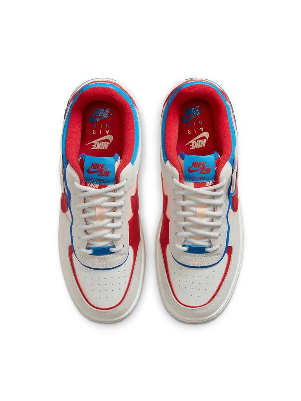 Кроссовки air force 1 shadow Nike — изображение 4 из 4, серо-красно-голубой