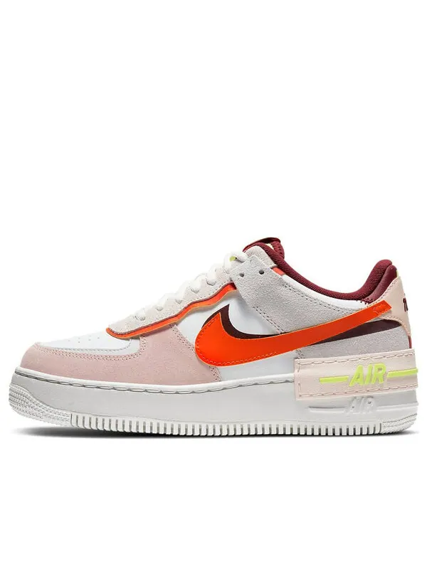 Кроссовки air force 1 shadow Nike — изображение 1 из 4, белый/оранжевый/розовый