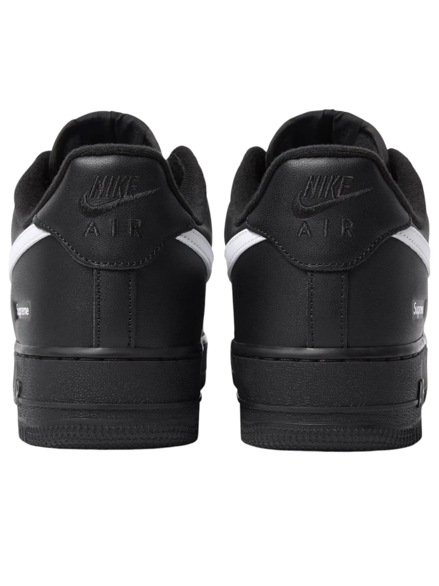 Кроссовки Nike x Supreme Air Force 1 Low 'Black White' — изображение 3 из 4, черный