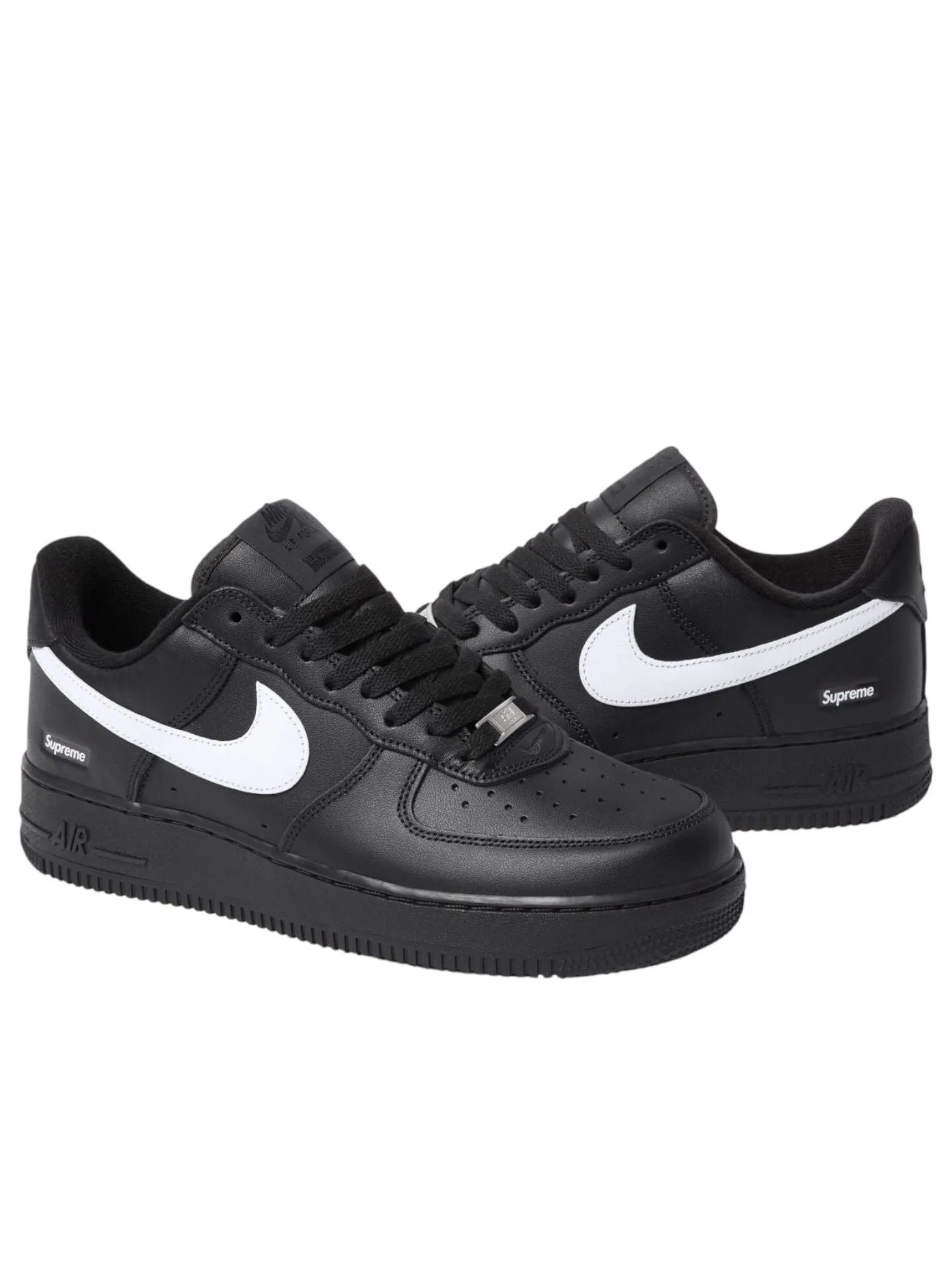 Кроссовки Nike x Supreme Air Force 1 Low 'Black White' — изображение 4 из 4, черный
