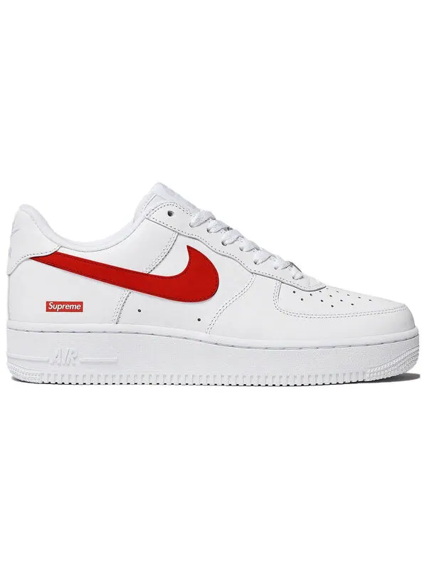 Кроссовки x supreme air force 1 low Nike — изображение 2 из 2, белый/красный/белый
