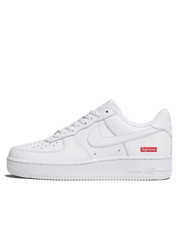 Кроссовки x supreme air force 1 low 'box logo - white' Nike — изображение 1 из 5, белый/белый/белый