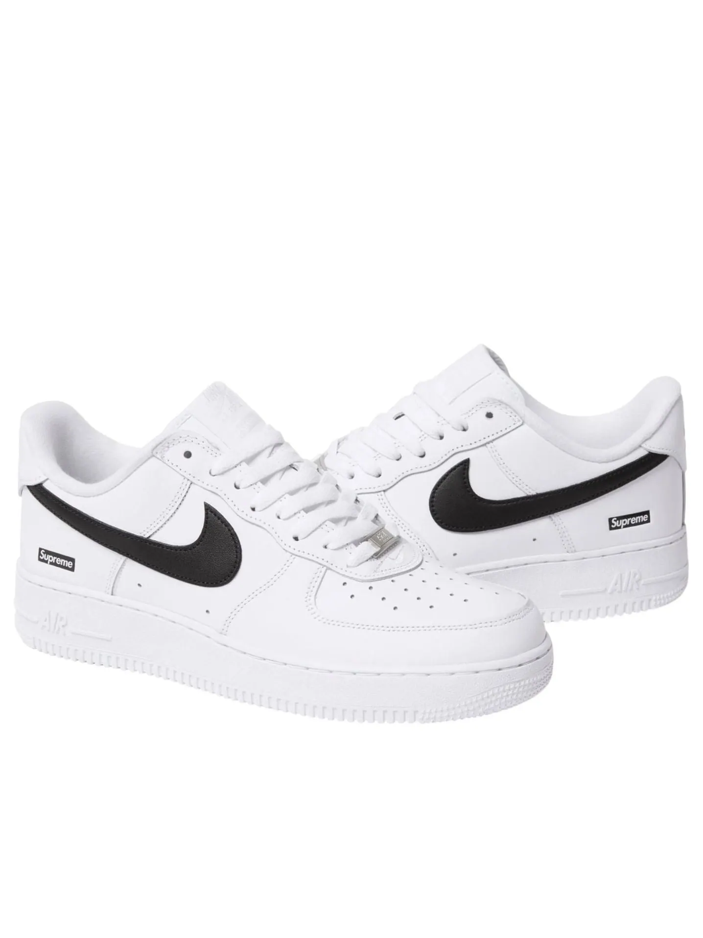 Кроссовки Nike x Supreme Air Force 1 Low 'White Black' — изображение 4 из 4, белый/черный