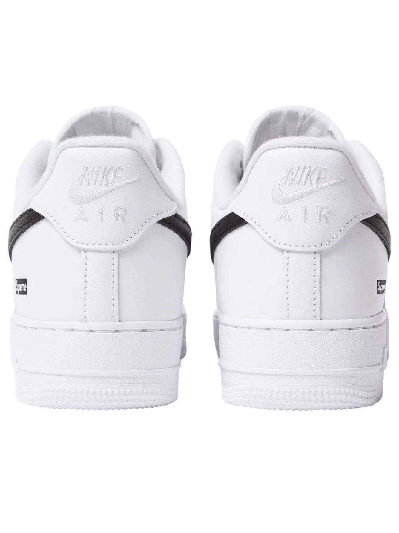 Кроссовки Nike x Supreme Air Force 1 Low 'White Black' — изображение 3 из 4, белый