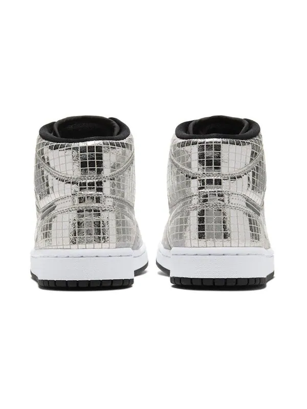 Кроссовки 1 средние Air Jordan — изображение 4 из 4, серебристый/черный/белый