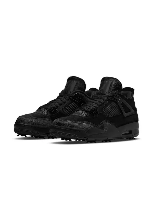 Кроссовки 4 golf 'black cat' Air Jordan — изображение 4 из 4, черный/черный