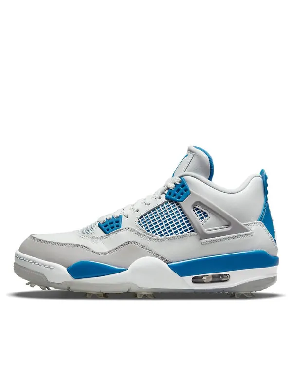 Кроссовки 4 golf 'military blue' Air Jordan — изображение 1 из 4, белый/серый/черный/синий