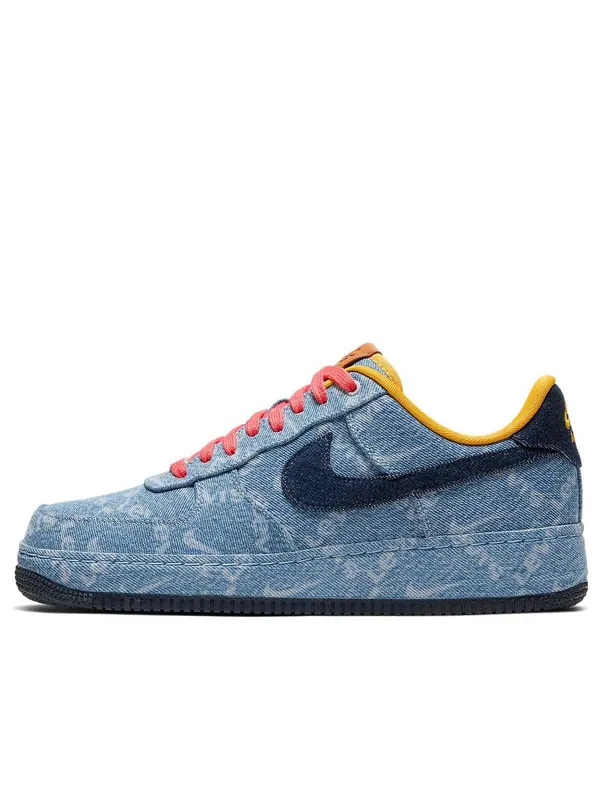 Кроссовки by you x levi's air force 1 low 'exclusive denim' Nike — изображение 1 из 4, синий