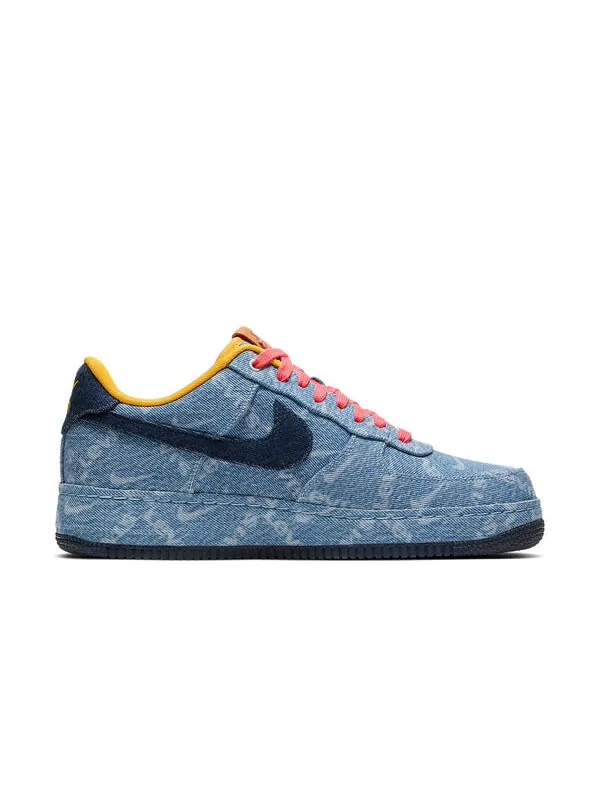 Кроссовки by you x levi's air force 1 low 'exclusive denim' Nike — изображение 2 из 4, синий