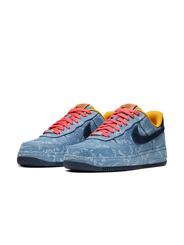 Кроссовки by you x levi's air force 1 low 'exclusive denim' Nike — изображение 3 из 4, синий