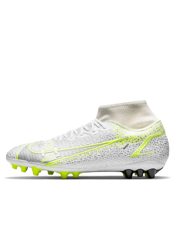 Кроссовки 14 mercurial superfly 8 ag искусственная трава Nike — изображение 1 из 4, белый/зеленый