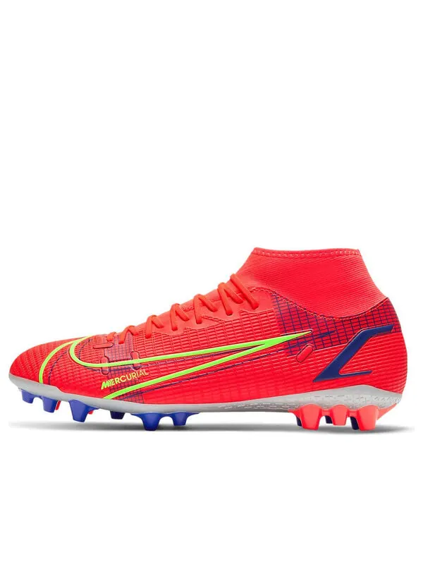 Кроссовки mercurial superfly 8 academy ag искусственная трава Nike — изображение 1 из 4, красный/зеленый