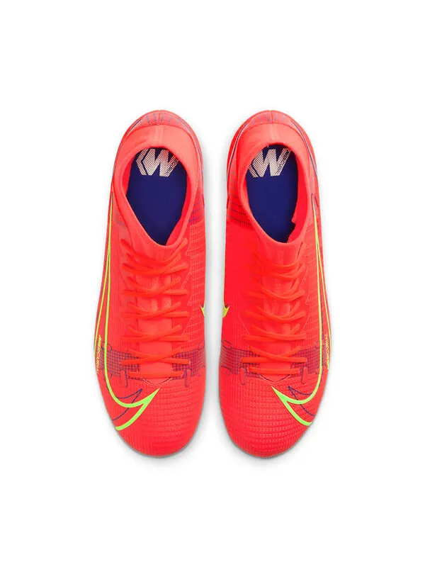 Кроссовки mercurial superfly 8 academy ag искусственная трава Nike — изображение 2 из 4, красный/зеленый