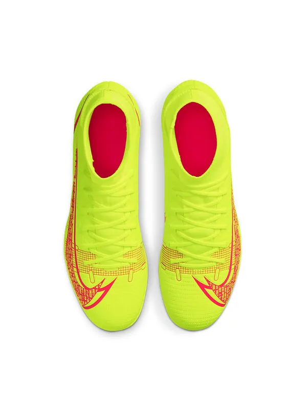 Кроссовки mercurial superfly 8 club mg Nike — изображение 2 из 4, желтый/красный