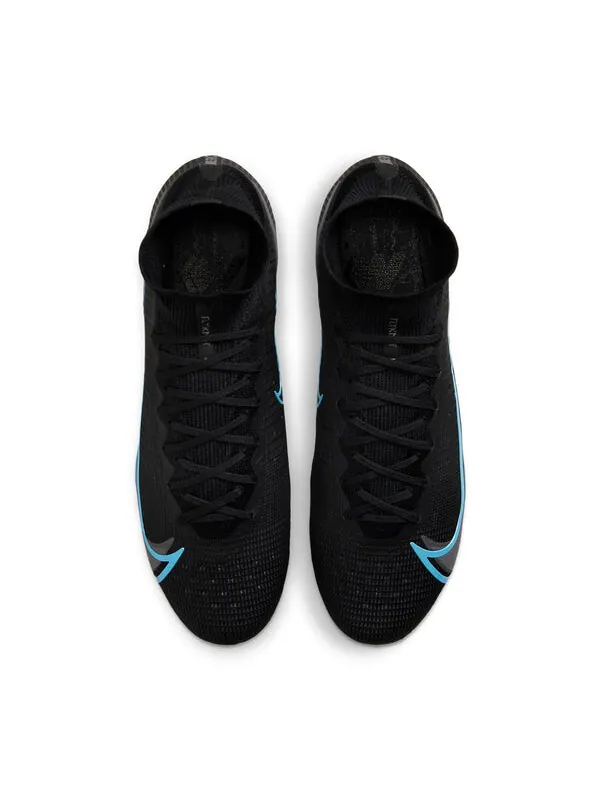 Кроссовки mercurial superfly 8 elite ag 'black photo blue' Nike — изображение 2 из 4, черный/синий