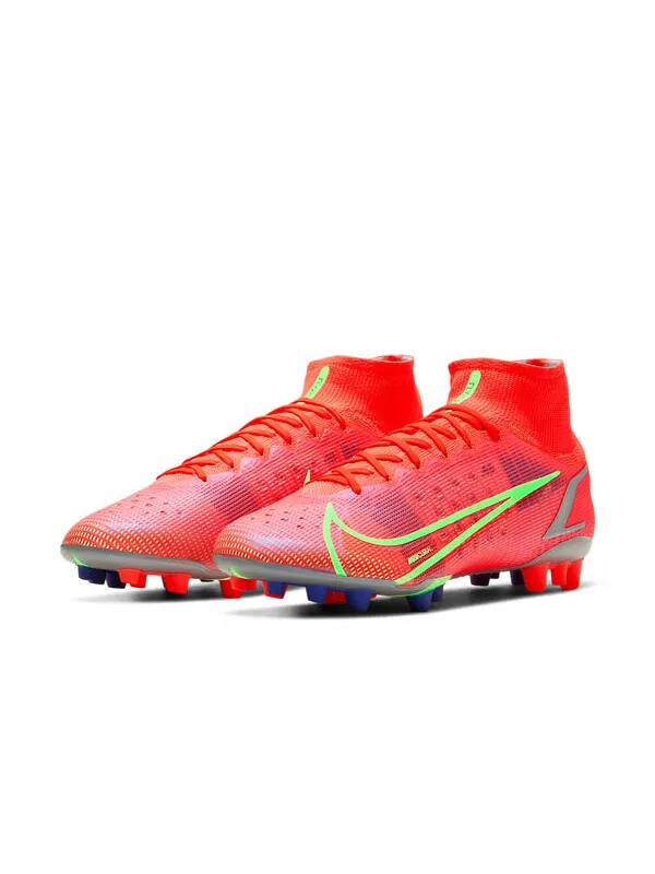 Кроссовки mercurial superfly 8 elite ag искусственная трава Nike — изображение 4 из 4, красный/зеленый