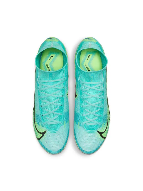 Кроссовки mercurial superfly 8 elite fg 'dynamic turquoise lime glow' Nike — изображение 2 из 4, желтый/зеленый