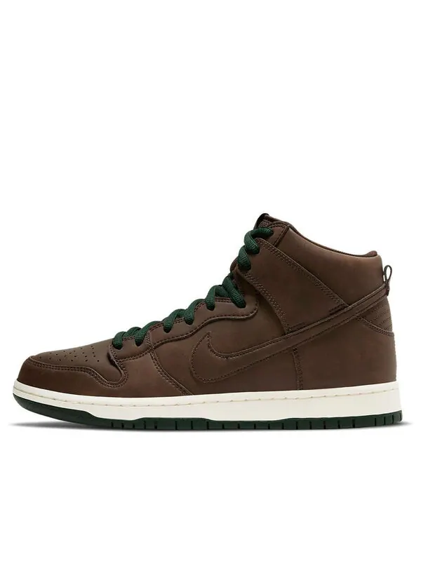 Кроссовки sb dunk высокие Nike — изображение 1 из 4, коричневый/зеленый