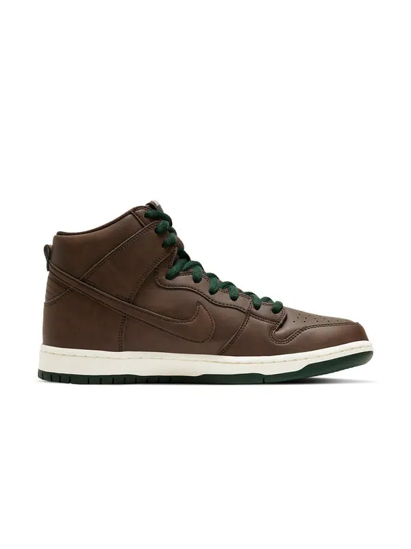 Кроссовки sb dunk высокие Nike — изображение 2 из 4, коричневый/зеленый
